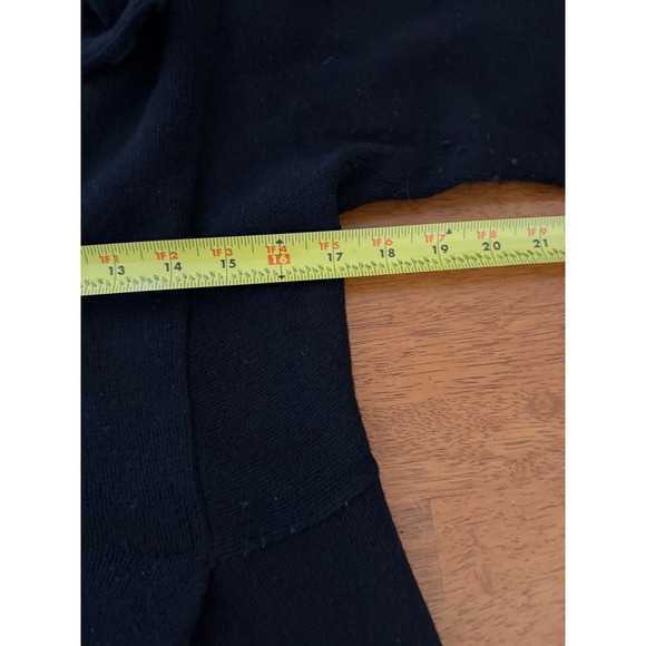 Eileen Fisher Women's Black Merino Wool Cashmere Blend Long Cardigan Size Small - Picture 6 of 8